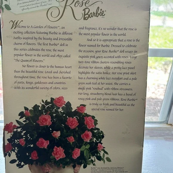 Pink Rose Barbie Doll - Picture 2 of 2